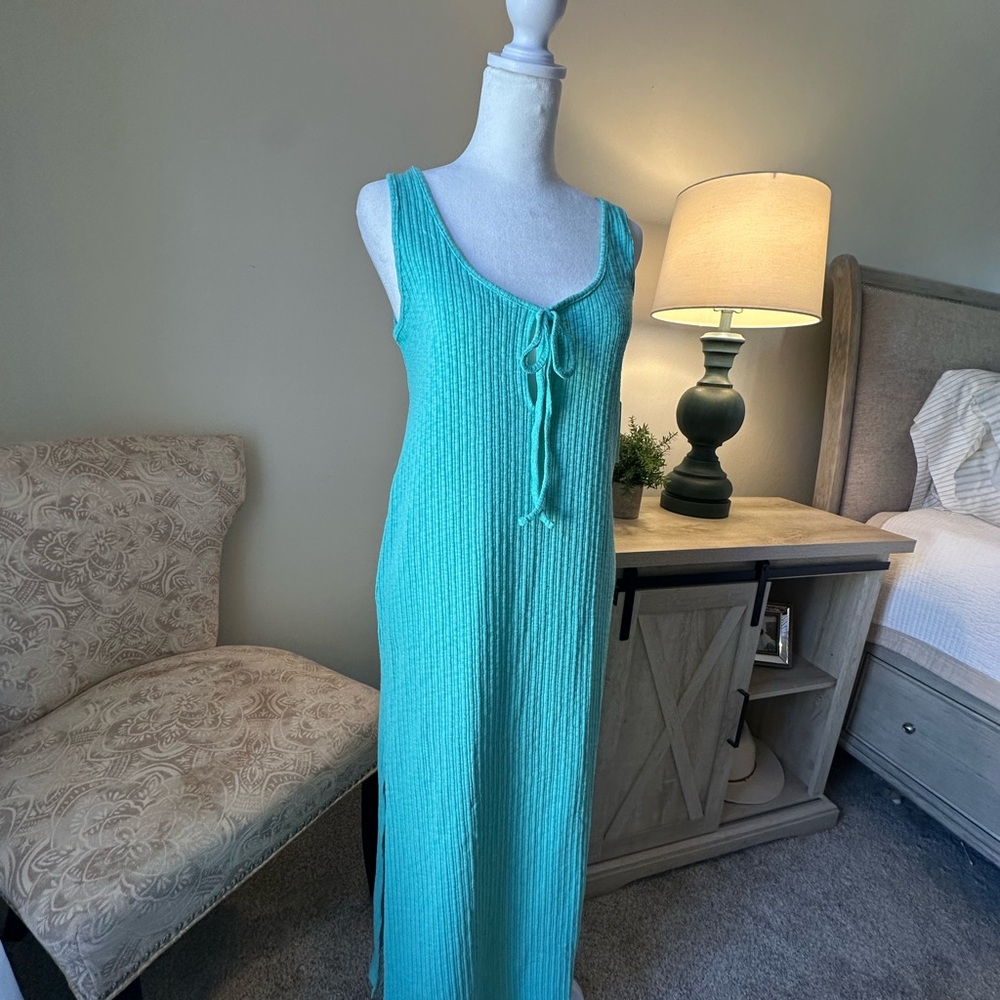 Billabong Sweet Heat midi dress in Poolside knit dress